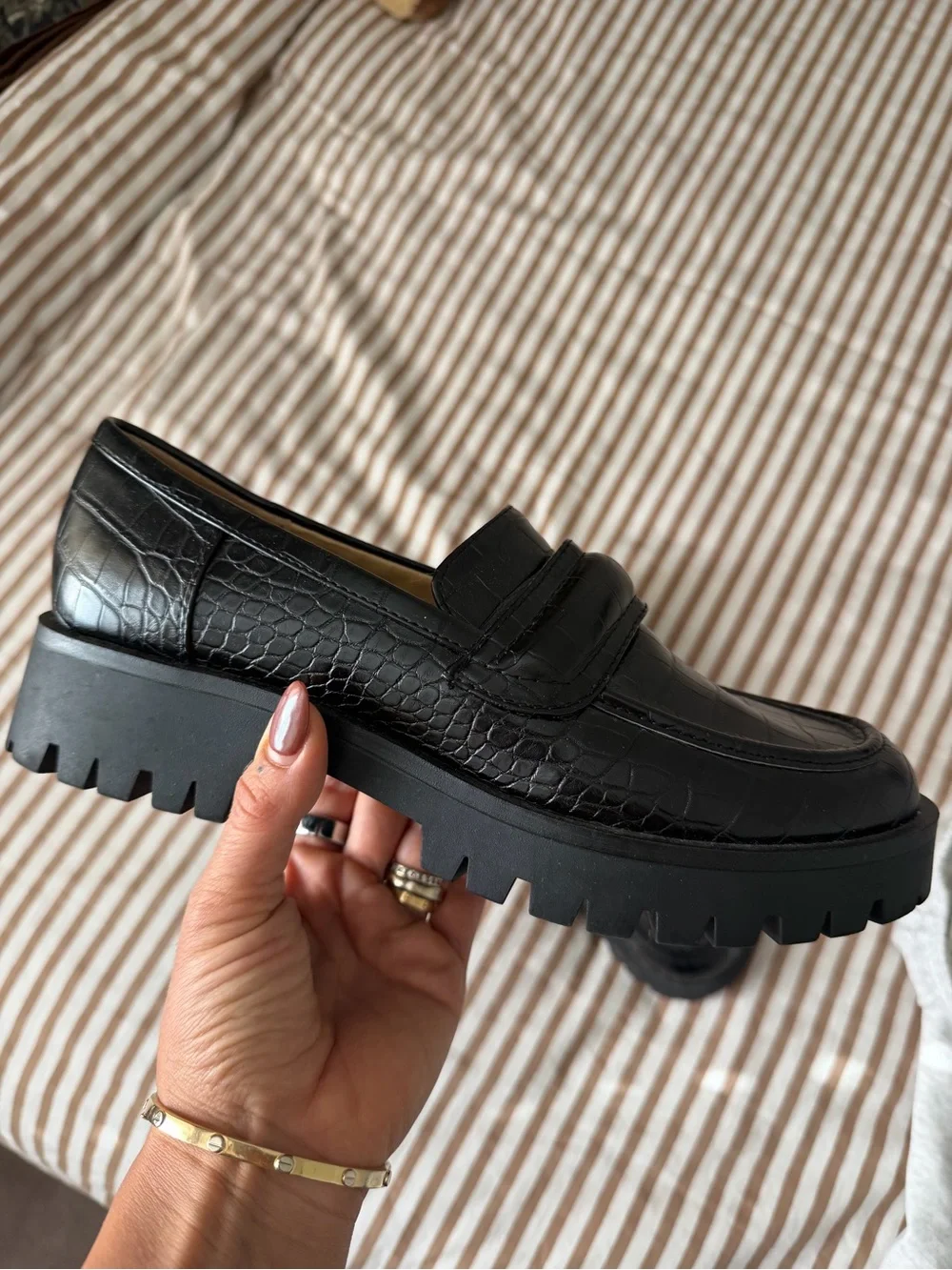 Nine West sleek croc
